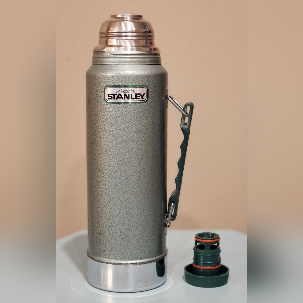 Vintage Metal Stanley Vacuum Thermos 1980s